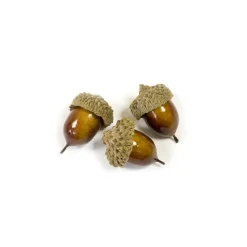 10 GLANDS ARTIFICIELS VERNIS BRILLANT 3CM NATURE