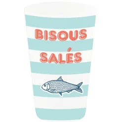 GOBELET RÉUTILISABLE PP BISOUS SALÉS 25CL