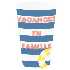 GOBELET RÉUTILISABLE PP VACANCES EN FAMILLE 25CL