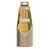20 GOBELETS AMÉRICAIN CARTON 53CL OR