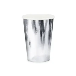 6 GOBELETS ARGENT BRILLANT 220ML