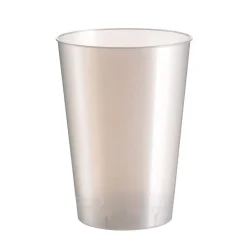 10 GOBELETS BLANCS PERLÉS