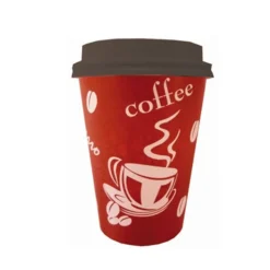 8 GOBELETS À CAFÉ AVEC COUVERCLE 35 CL