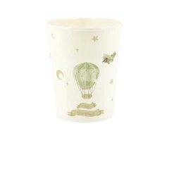 6 GOBELETS CARTON ANNIVERSAIRE MONTGOLFIÈRE 25CL