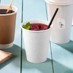 15 GOBELETS CARTON BIO CAFÉ 25CL BLANC