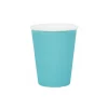 10 GOBELETS CARTON BIO 25CL BLEU CIEL