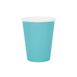10 GOBELETS CARTON BIO 25CL BLEU CIEL