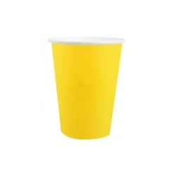 10 GOBELETS CARTON BIO 25CL JAUNE