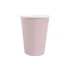 10 GOBELETS CARTON BIO 25CL ROSE CLAIR