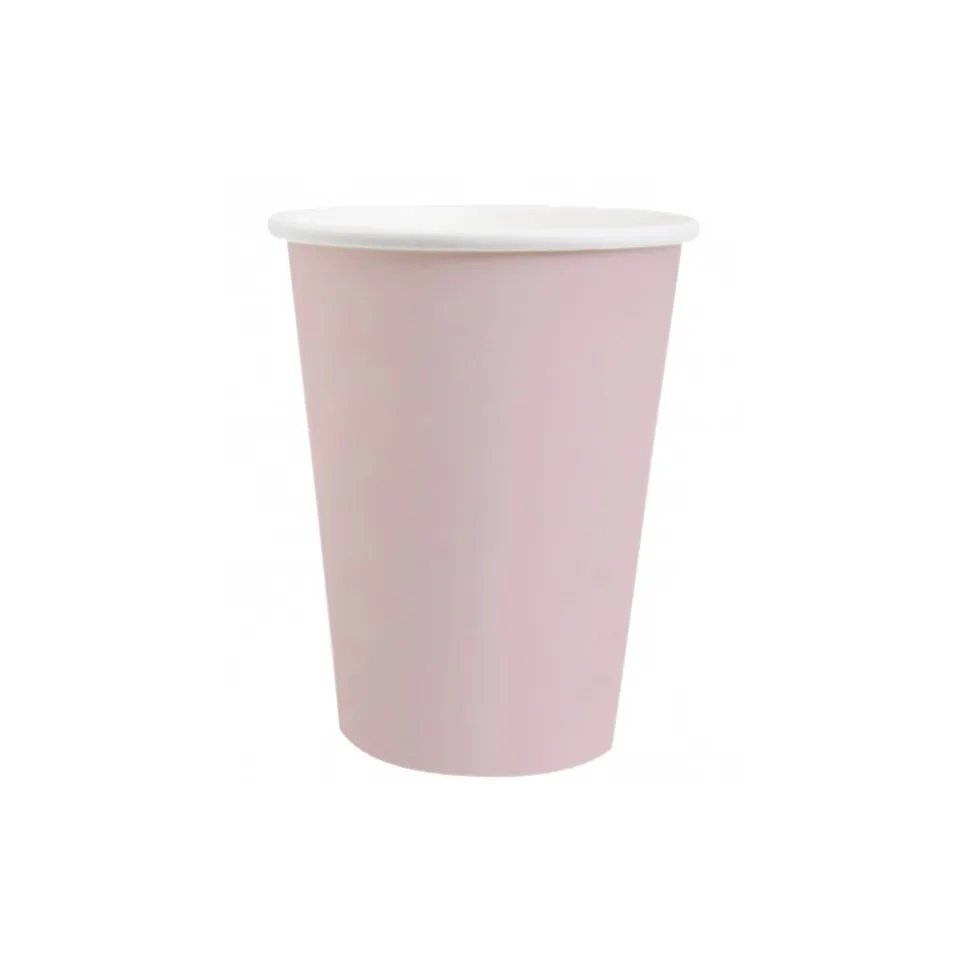 10 GOBELETS CARTON BIO 25CL ROSE CLAIR