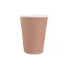 10 GOBELETS CARTON BIO 25CL ROSE GOLD