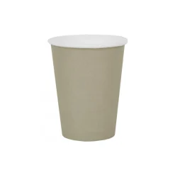 10 GOBELETS CARTON BIO 25CL TAUPE