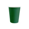 10 GOBELETS CARTON BIO 25CL VERT FONÇÉ