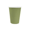 10 GOBELETS CARTON BIO 25CL VERT OLIVE