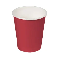 24 GOBELETS CARTON BIODÉGRADABLE 20CL ROUGE