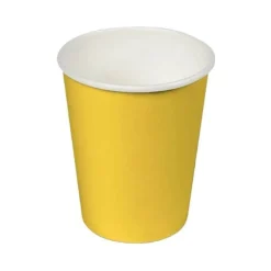 24 GOBELETS CARTON BIODÉGRADABLE 20CL JAUNE