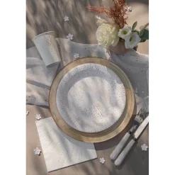 10 GOBELETS CARTON BULLES OR 27CL BLANC