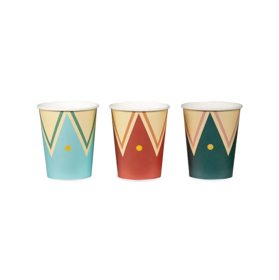 6 GOBELETS CARTON CIRQUE CHAPITEAU 22CL