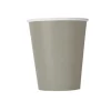 8 GOBELETS CARTON 25CL TAUPE