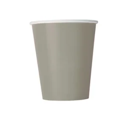 8 GOBELETS CARTON 25CL TAUPE