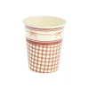 8 GOBELETS CARTON COTTAGE 255ML AUBURN CRÈME