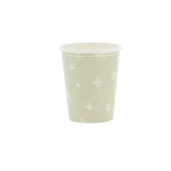 8 GOBELETS CARTON DOUCEUR PRINTANIÈRE 25CL SAUGE