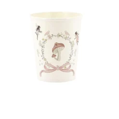 6 GOBELETS CARTON FAIRY WORLD 25CL ROSE PASTEL