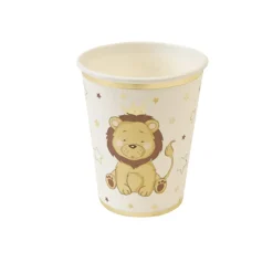6 GOBELETS CARTON LION COURONNÉ 27CL