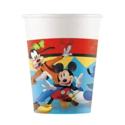 8 GOBELETS CARTON MICKEY JUMP INTO FUN 25CL