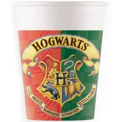 8 GOBELETS CARTON POUDLARD HARRY POTTER 20CL