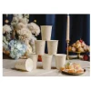 6 GOBELETS CARTON ÉTOILES OR 22CL BEIGE
