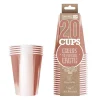 20 GOBELETS LUXE 53CL RECYCLABLES - ROSES GOLD BRILLANTS