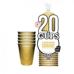 20 GOBELETS OR 50CL USA AUTHENTIQUES