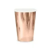 6 GOBELETS ROSE GOLD BRILLANT 220ML