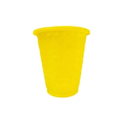 30 GOBELETS RÉUTILISABLES RECYCLABLES 25CL JAUNE