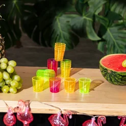 20 GOBELETS SHOT COCKTAIL RÉUTILISABLE 2CL FLUO UV
