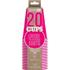 20 GOBELETS USA CARTON 53CL ROSE