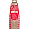 20 GOBELETS USA CARTON 53CL ROUGE