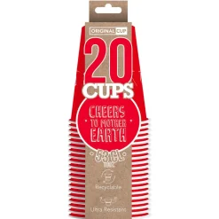 20 GOBELETS USA CARTON 53CL ROUGE