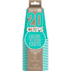 20 GOBELETS USA CARTON 53CL TURQUOISE