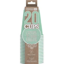 20 GOBELETS USA CARTON 53CL VERT PASTEL