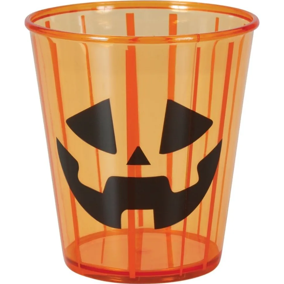 GOBELET VERRE RÉUTILISABLE CITROUILLE 10CM ORANGE
