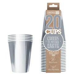 20 GOBLETS LUXE 53CL RECYCLABLES - ARGENTÉS BRILLANTS