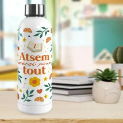GOURDE ISOTHERME INOX ATSEM MERCI 50CL