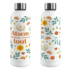 GOURDE ISOTHERME INOX ATSEM MERCI 50CL