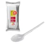 25 GRANDES CUILLÈRES RÉUTILISABLES 16.5CM BLANC