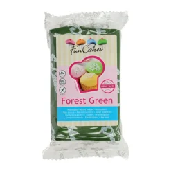 250 GRS PÂTE À SUCRE FUNCAKES - VERT SAPIN