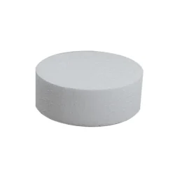 GÂTEAU ROND POLYSTYRÈNE 20CM BLANC
