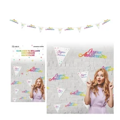 GUIRLANDE ANNIVERSAIRE 6M MULTICOLORE