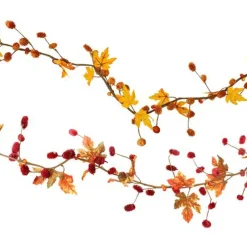 GUIRLANDE ARTIFICIELLE AUTOMNALE 120CM ORANGE